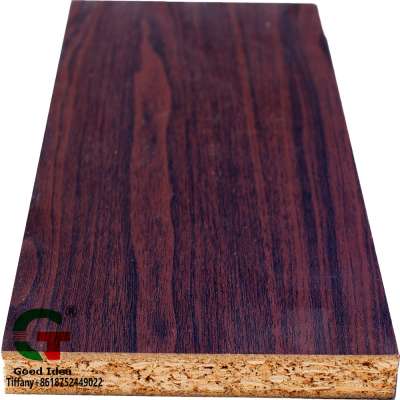 Indoor used wholesale  1220*2440*18mm MELAMINE PARTICLE BOARD CHIPBOARD