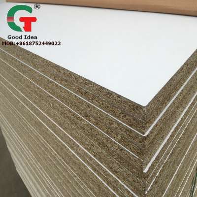 GOOD QUALITY FACTORY OFFER 1220*2440*18mm MELAMINE PARTICLE BOARD CHIPBOARD